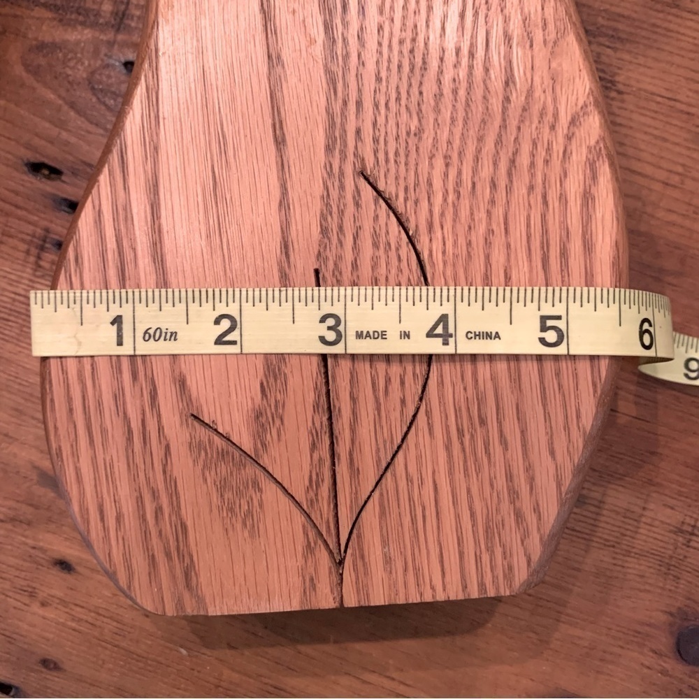 Vintage MCM Unique Mid Century Modern Wooden Candle Holder Vase 12” - Picture 6 of 8